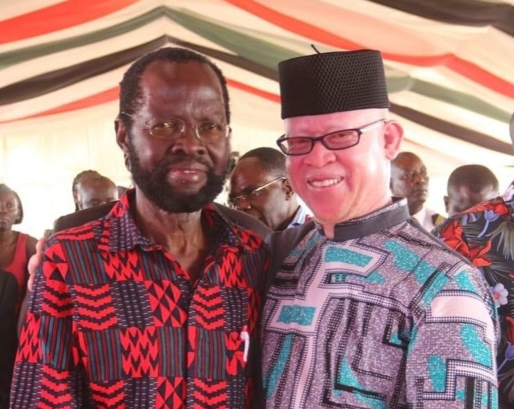 File image of Isaac Mwaura with Kisumu Governor Anyang Nyong'o.